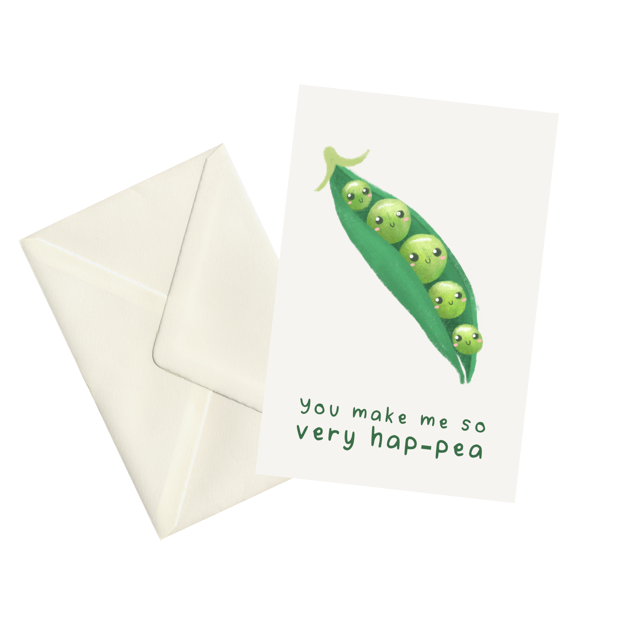 Hap-pea! - 5x7" Greetings Card 