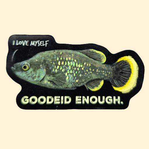Tequila Splitfin Self Love Fish Sticker