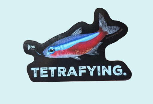 Cardinal Tetra 'Tetrafying' Sticker
