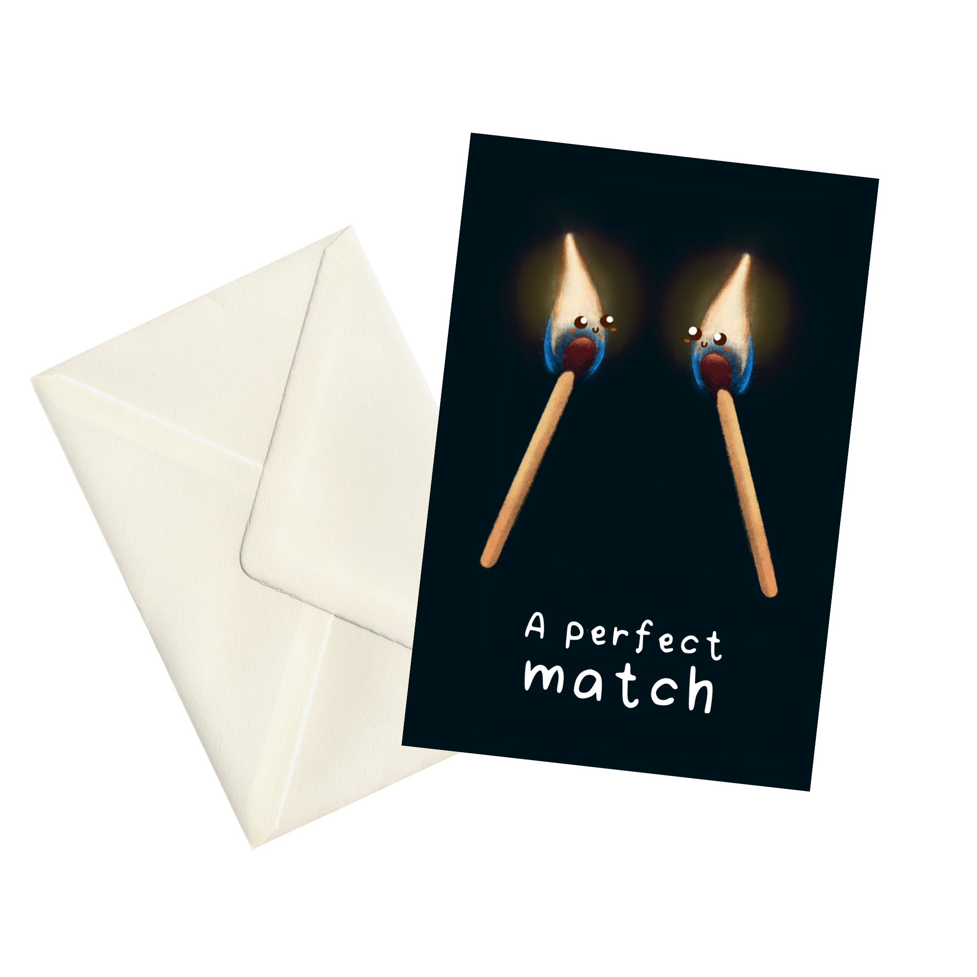 Perfect Match - 5x7" Greetings Card 