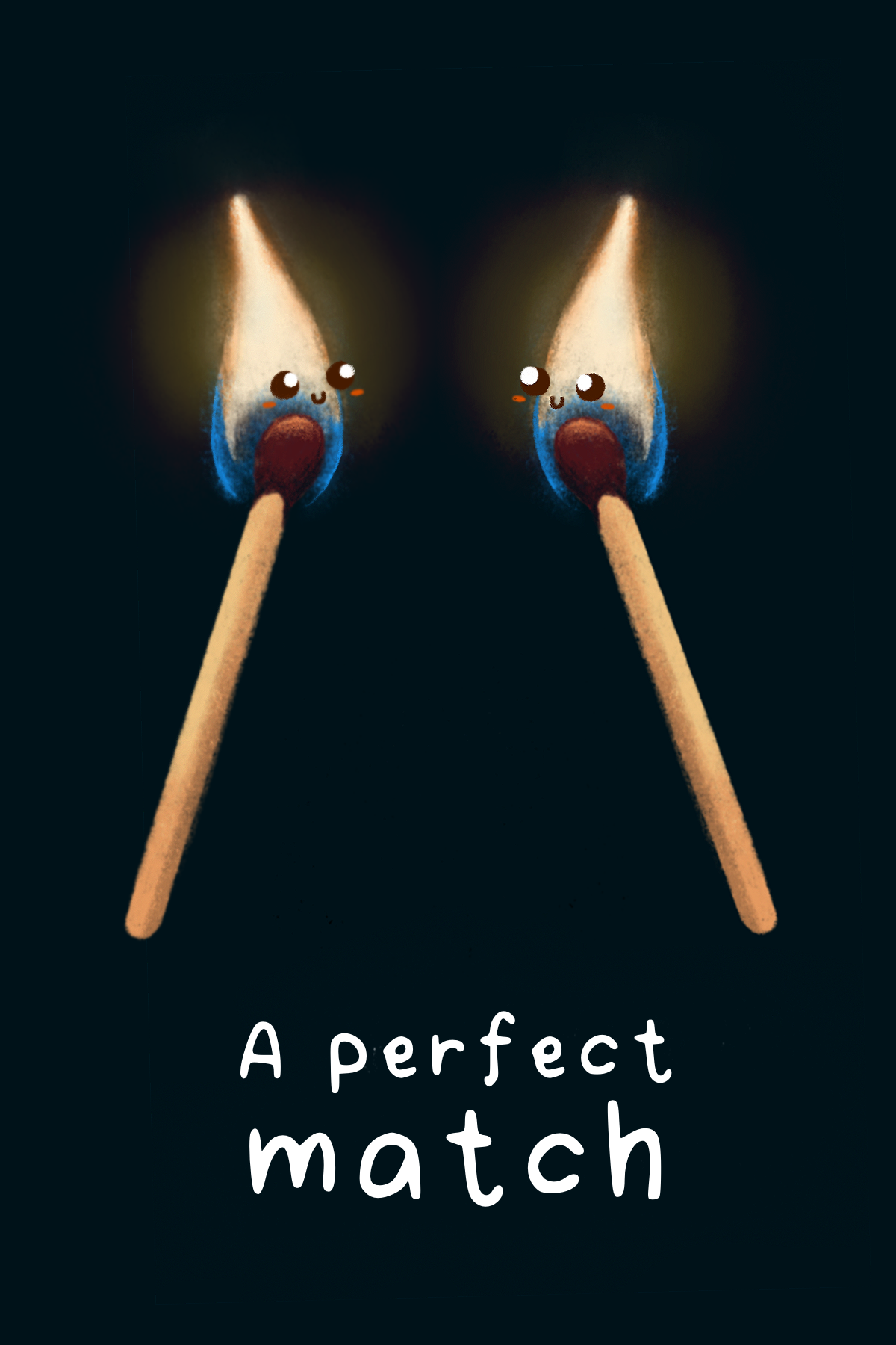 Perfect Match - 5x7" Greetings Card 