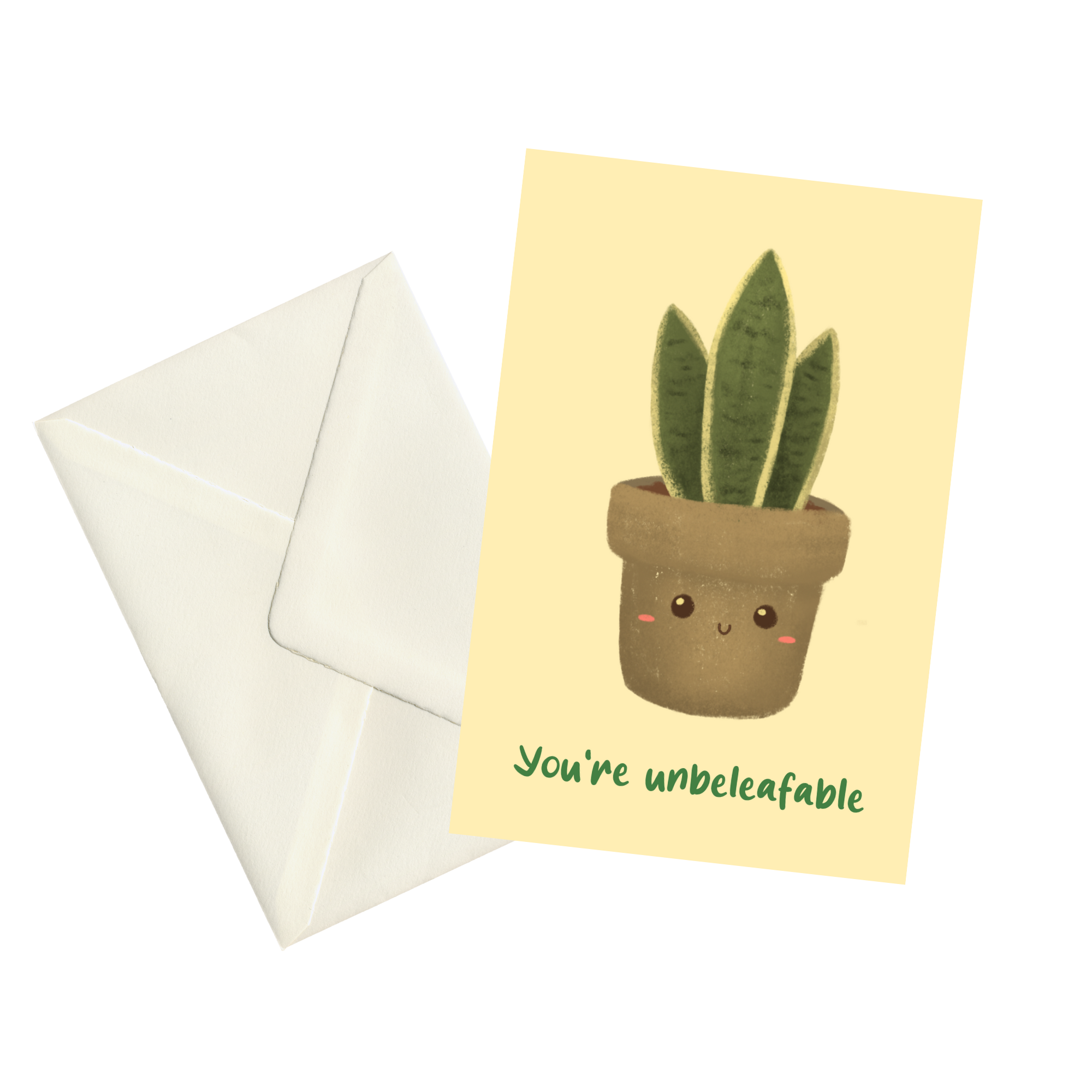 Unbeleafable - 5x7" Greetings Card 