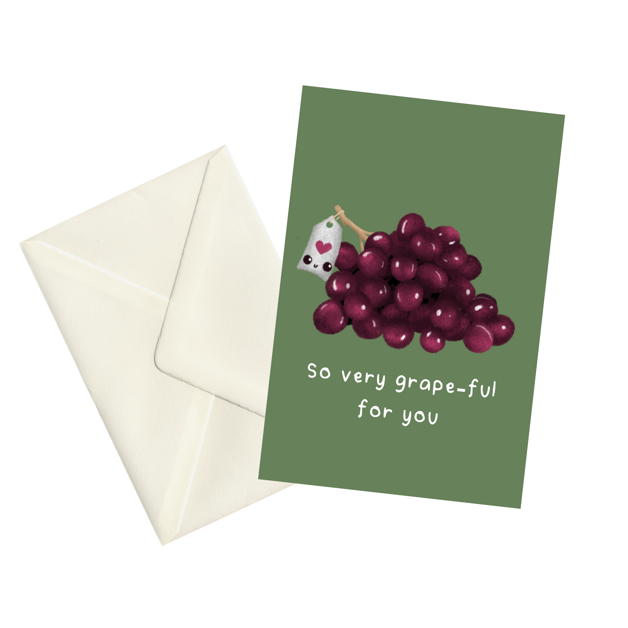 Grape-ful - 5x7" Greetings Card 