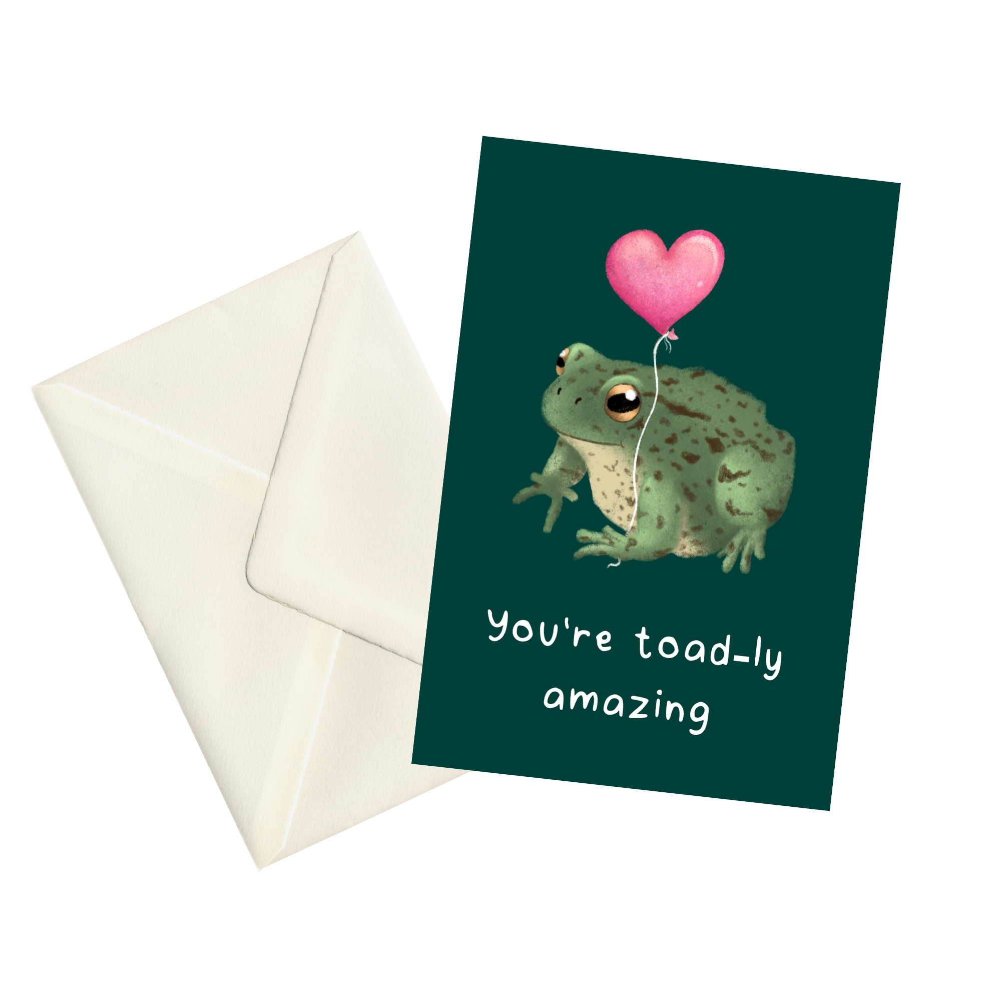 Toadly Amazing - 5x7" Greetings Card 