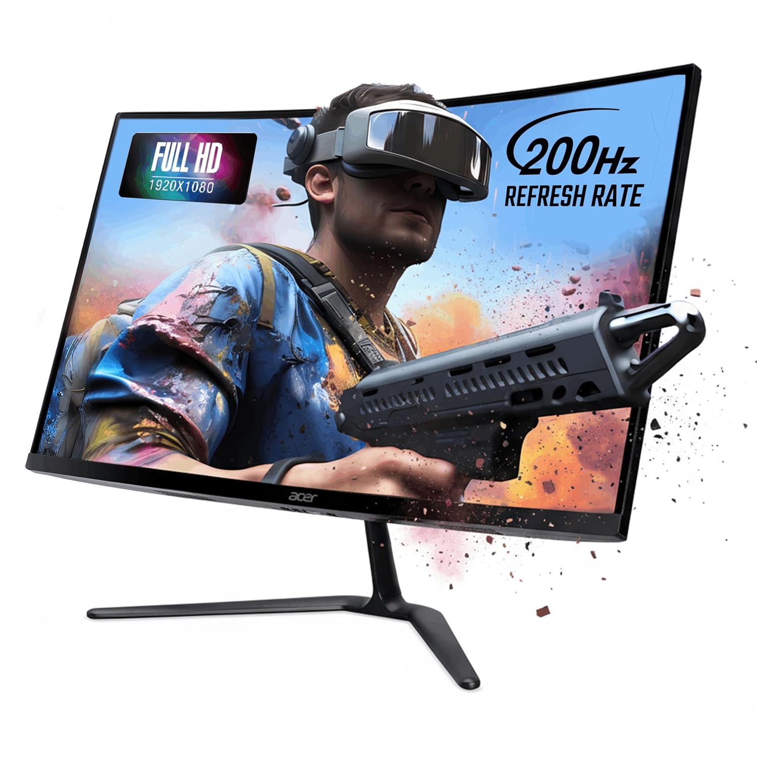 Acer Nitro ED270 X0 27 inch Full HD 1920×1080 VA Curved Gaming Monitor