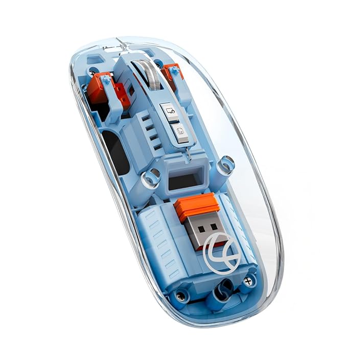 Transparent Wireless Mouse Lapcare