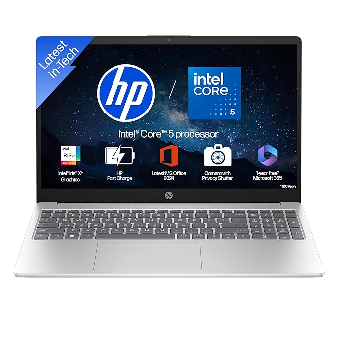 HP Laptop with Intel Core i5 Processor 8GB DDR4,512GB SSD