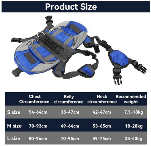 Medium Dog Backpack Harness