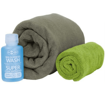 Travel Towel Set with Wilderness Wash