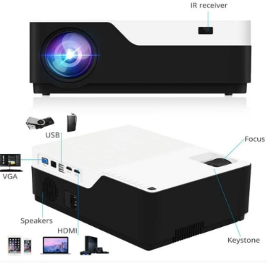 Projetor de Multimídia Full Hd 1080p 5000 Lumens Wifi