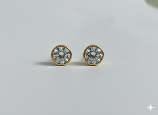 Boucles d’oreilles dorées