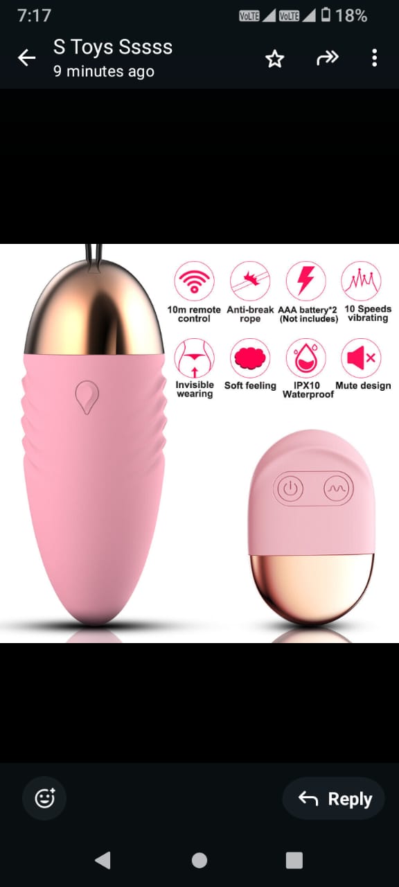 Wireless Remote Control Vibrating Egg