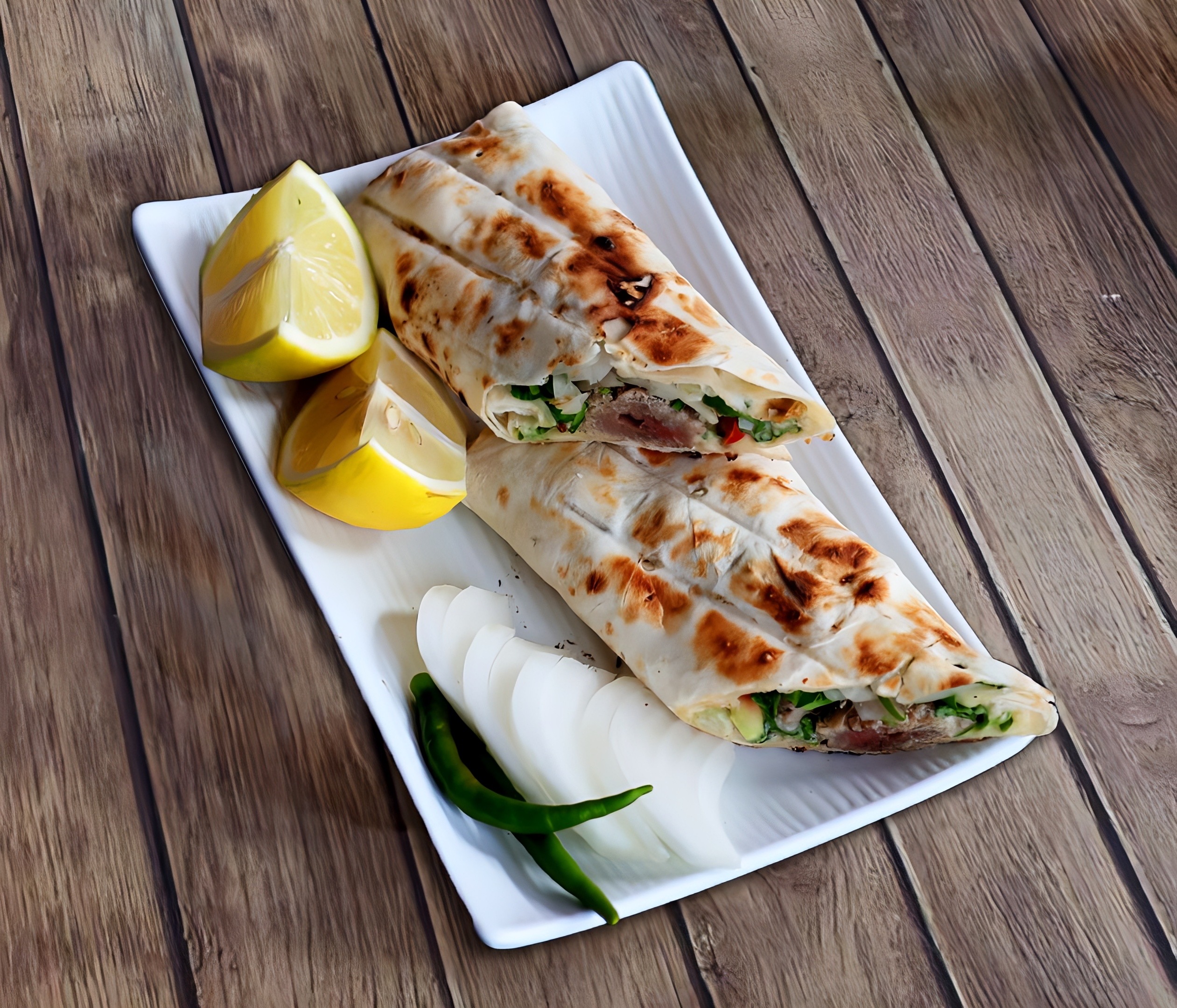 Meat Tikka With Yoghurt Sandwich