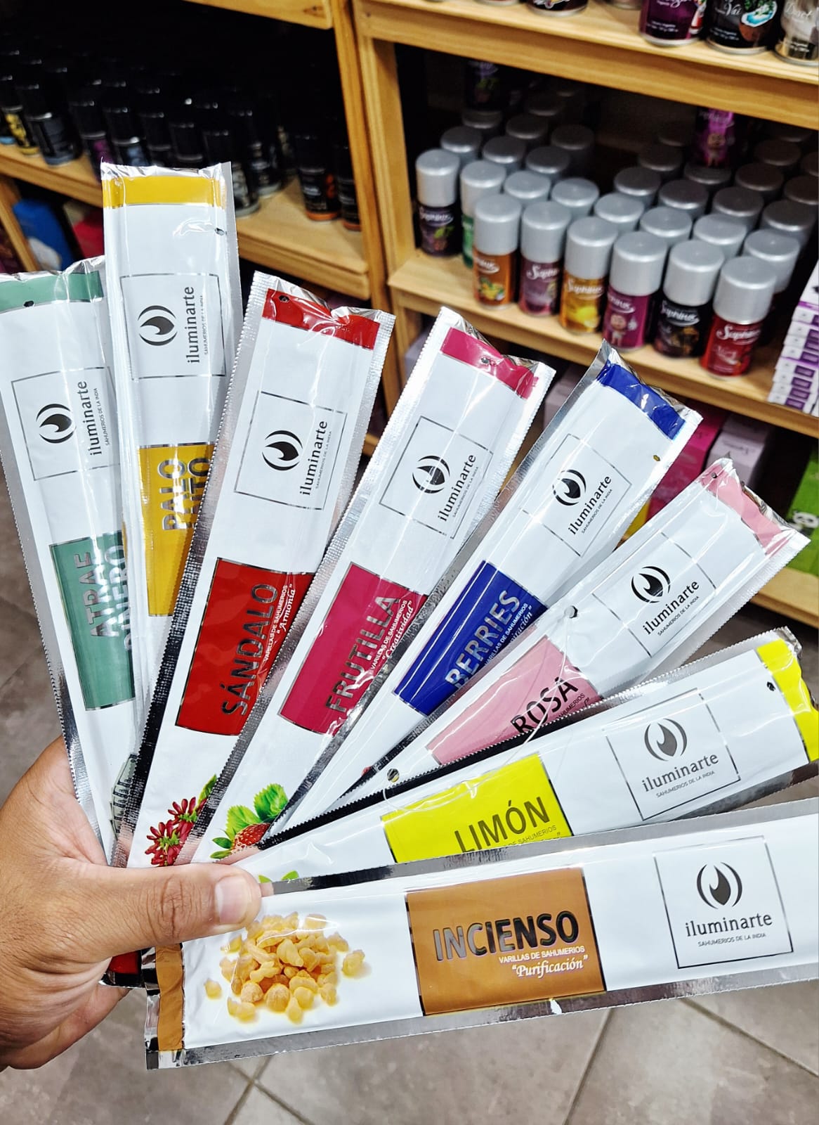 SAHUMERIOS EN SOBRE ILUMINARTE