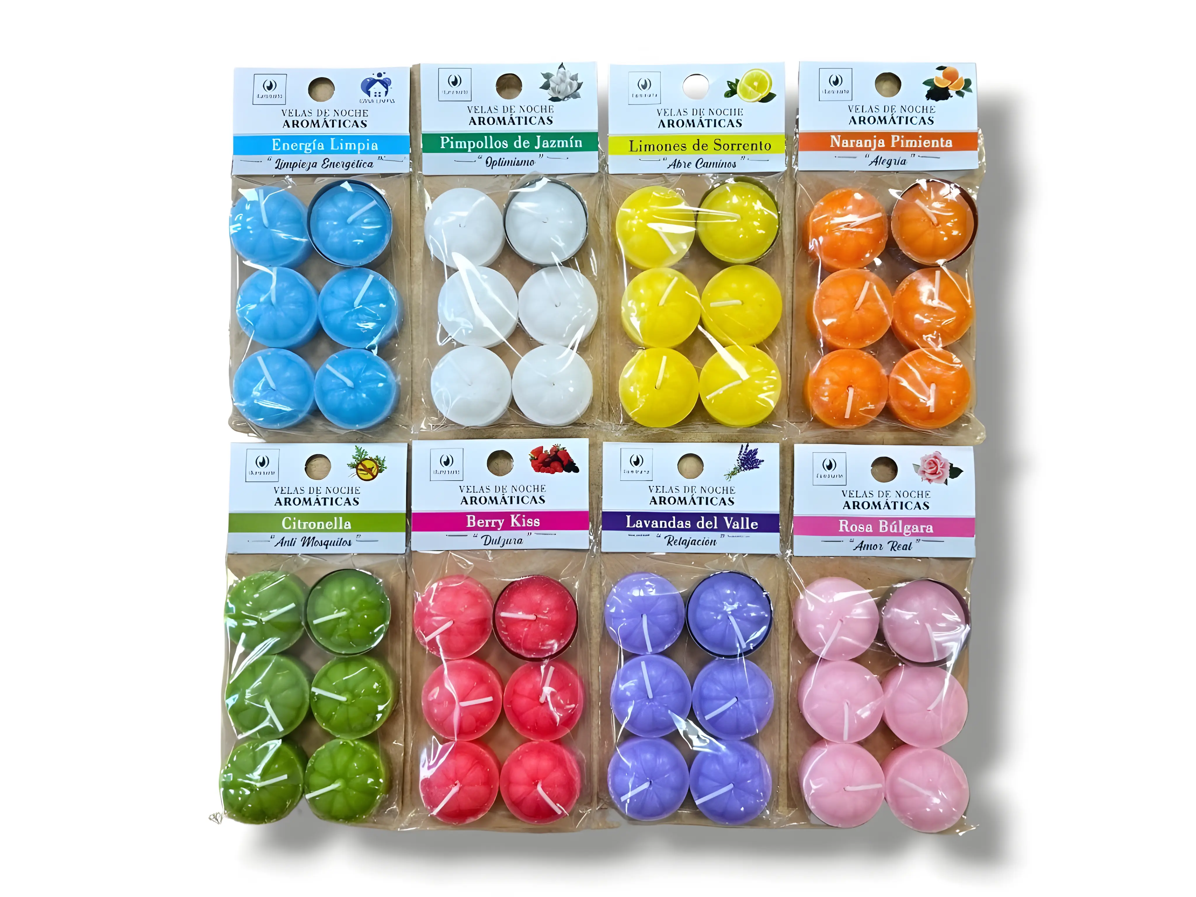 VELAS DE NOCHE X6 AROMÁTICA