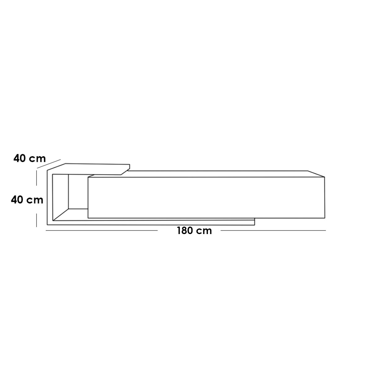 ترابيزة تليفزيون و ترابيزة قهوة ام دى اف - قطعتين