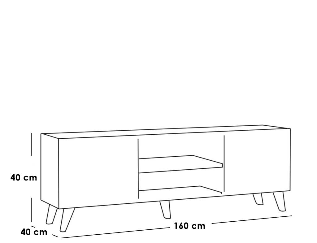 ترابيزة تلفزيون 40x160x40 سم 