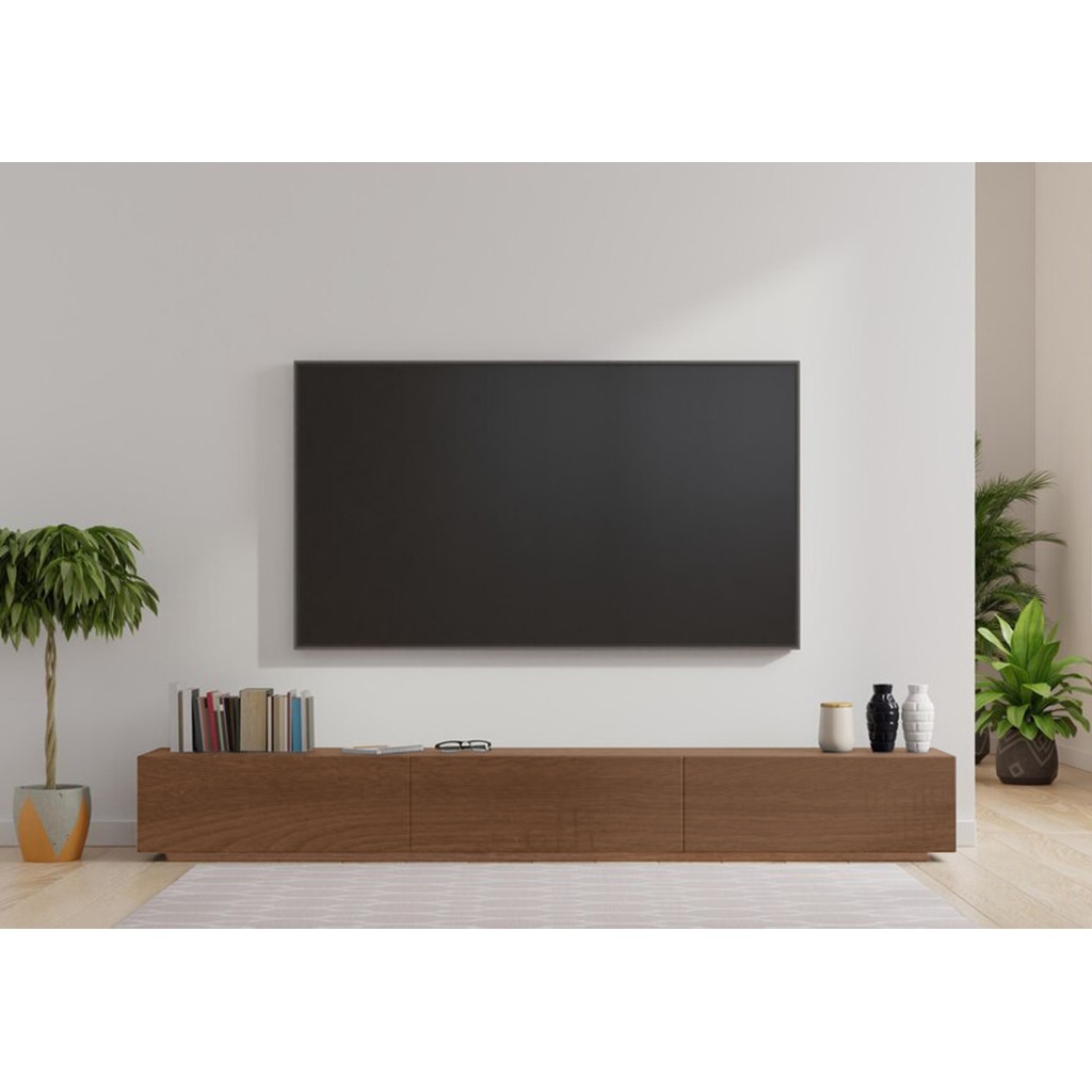 وحدة تلفزيون ام دي اف بني - 40×35×160×30 سم