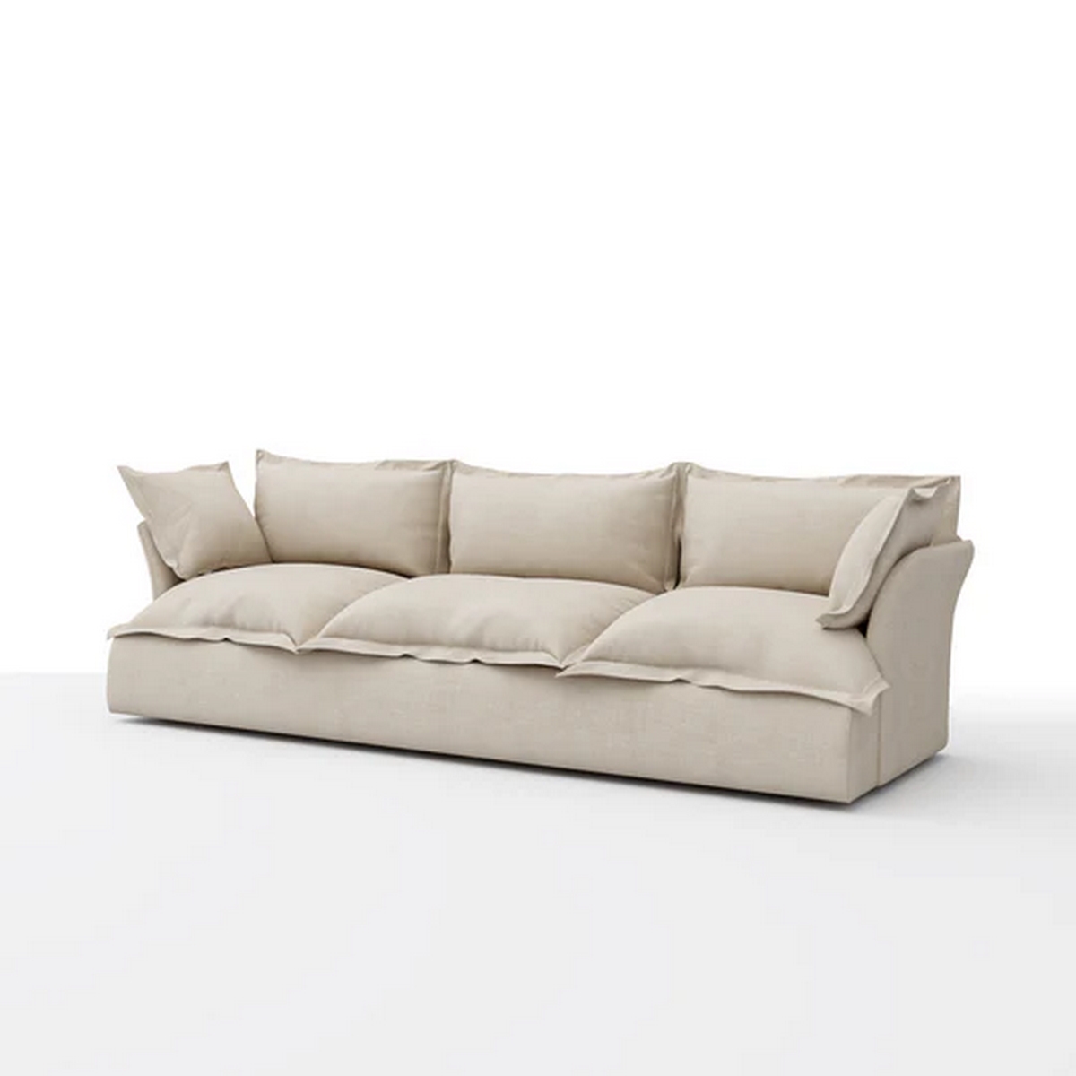 كنبة بثلاثة مقاعد خشب زان