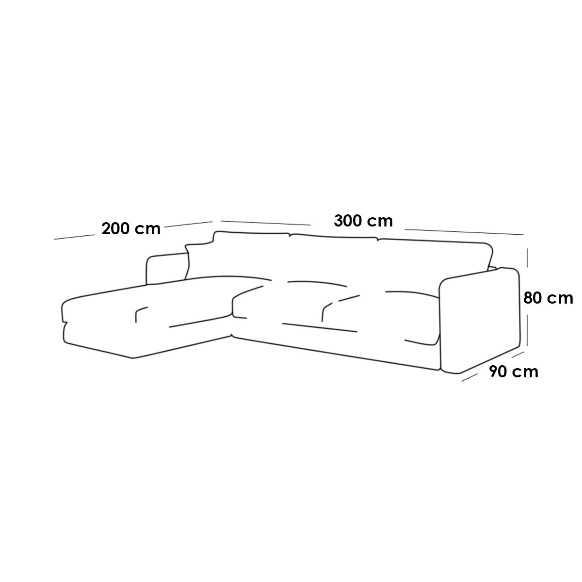 كنبة ركنة خشب سويدي و قماش قطيفة - أوف وايت