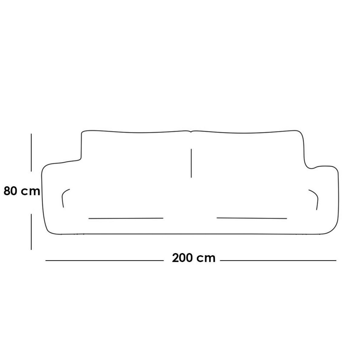 كنبة 3 مقاعد خشب سويدي و قماش بوكليه - ابيض