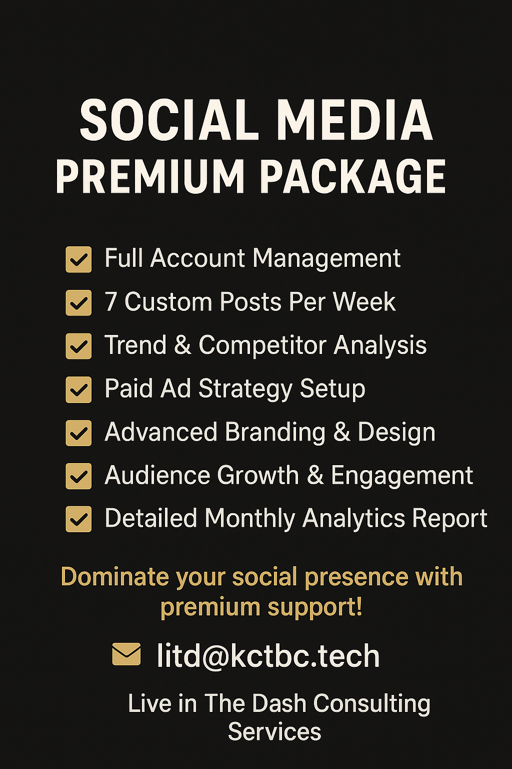 Social Media Premium Package