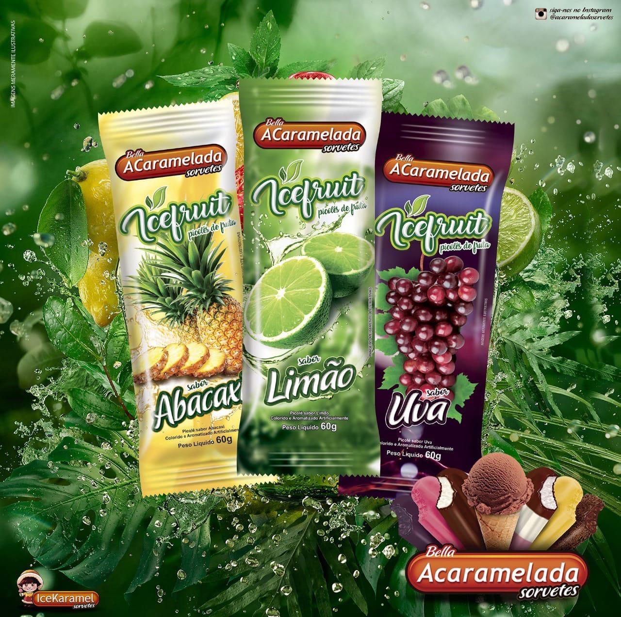 Sorvete Icefruit Acaramelada