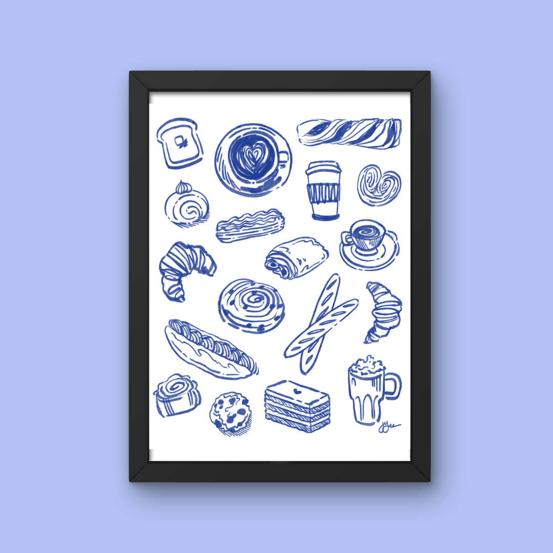Bakery & Coffee Art Print
