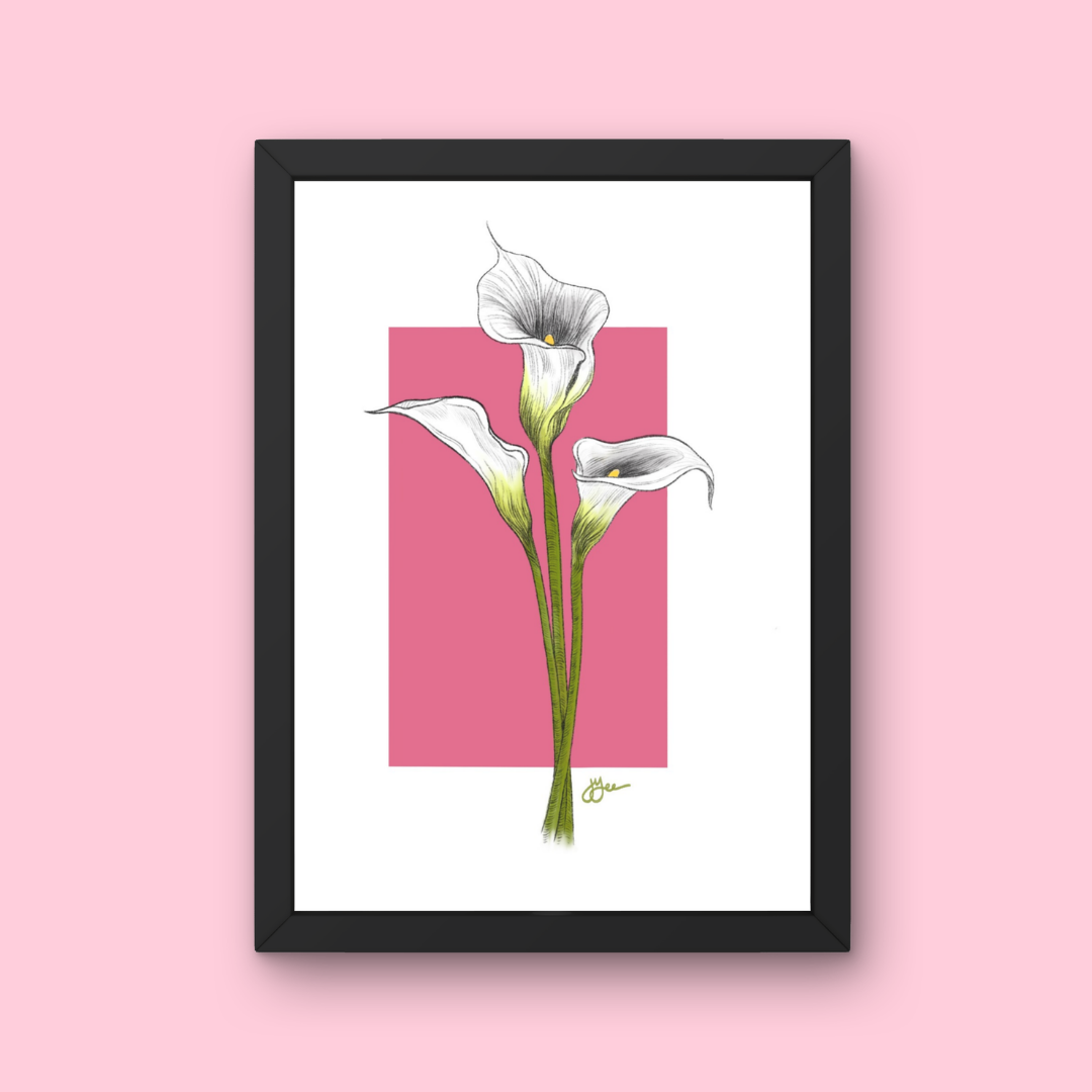 Calla Lily Botanical Art Print