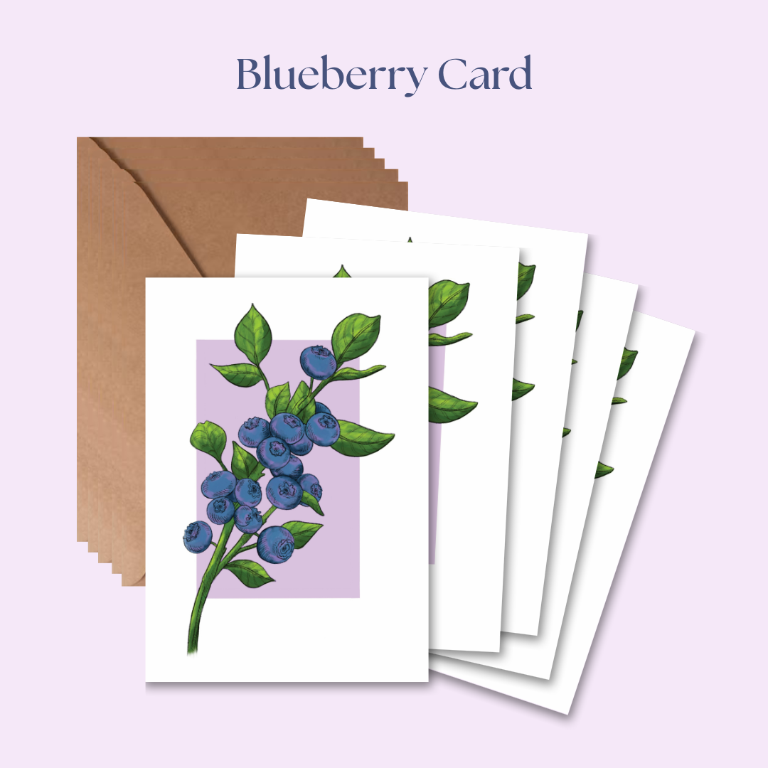 Blueberry Greeting Card Set
