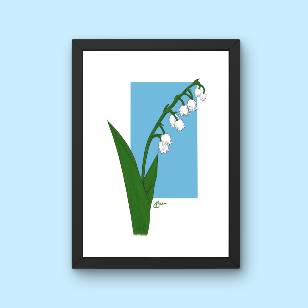 Lily of the Valley Botanical Art Print