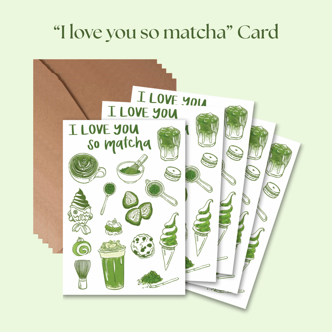 I Love You So Matcha Card Set