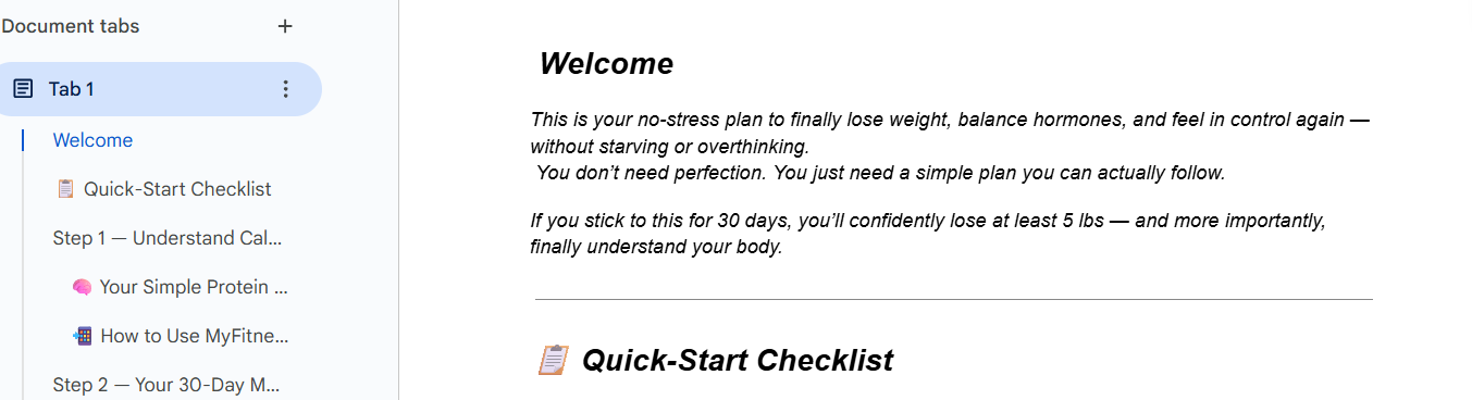 The 30-Day Jumpstart Plan - Lose Your First 5 lbs 