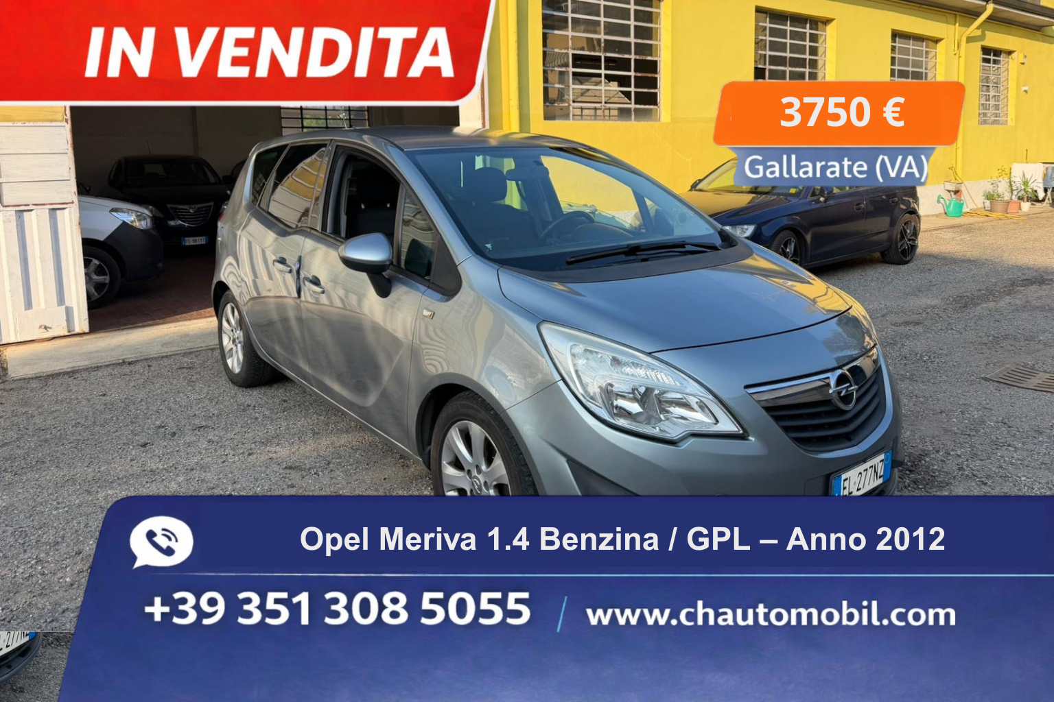 Opel Meriva 1.4 Benzina / GPL – Anno 2012