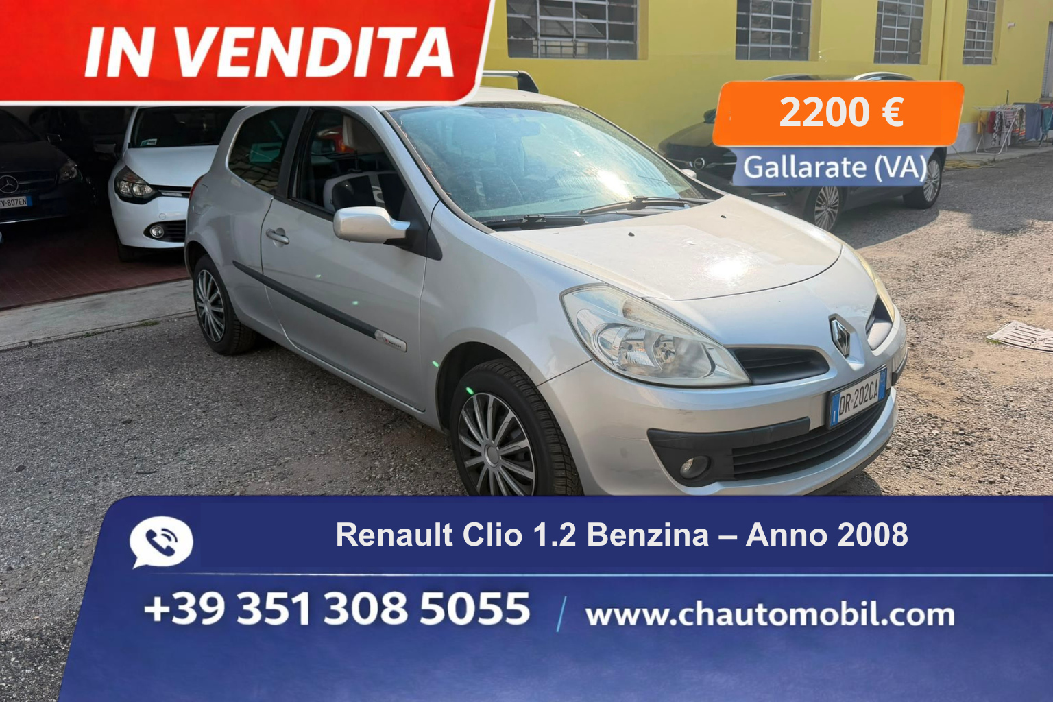 Renault Clio 1.2 Benzina – Anno 2008