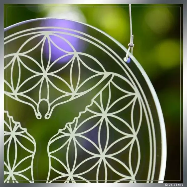 Crístal de Diseño "Flor de la Vida"