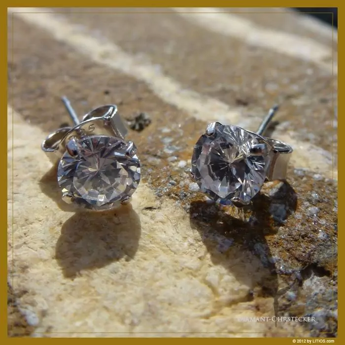 Aros Diamante Cristal Claro