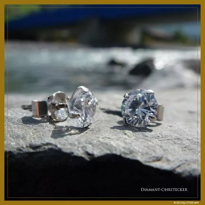 Aros Diamante Cristal Claro