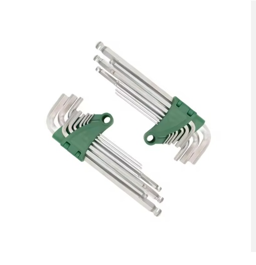 9-Piece L-Shaped Hex Key S2 Ball End Allen Key Set Chrome Vanadium Steel Torx