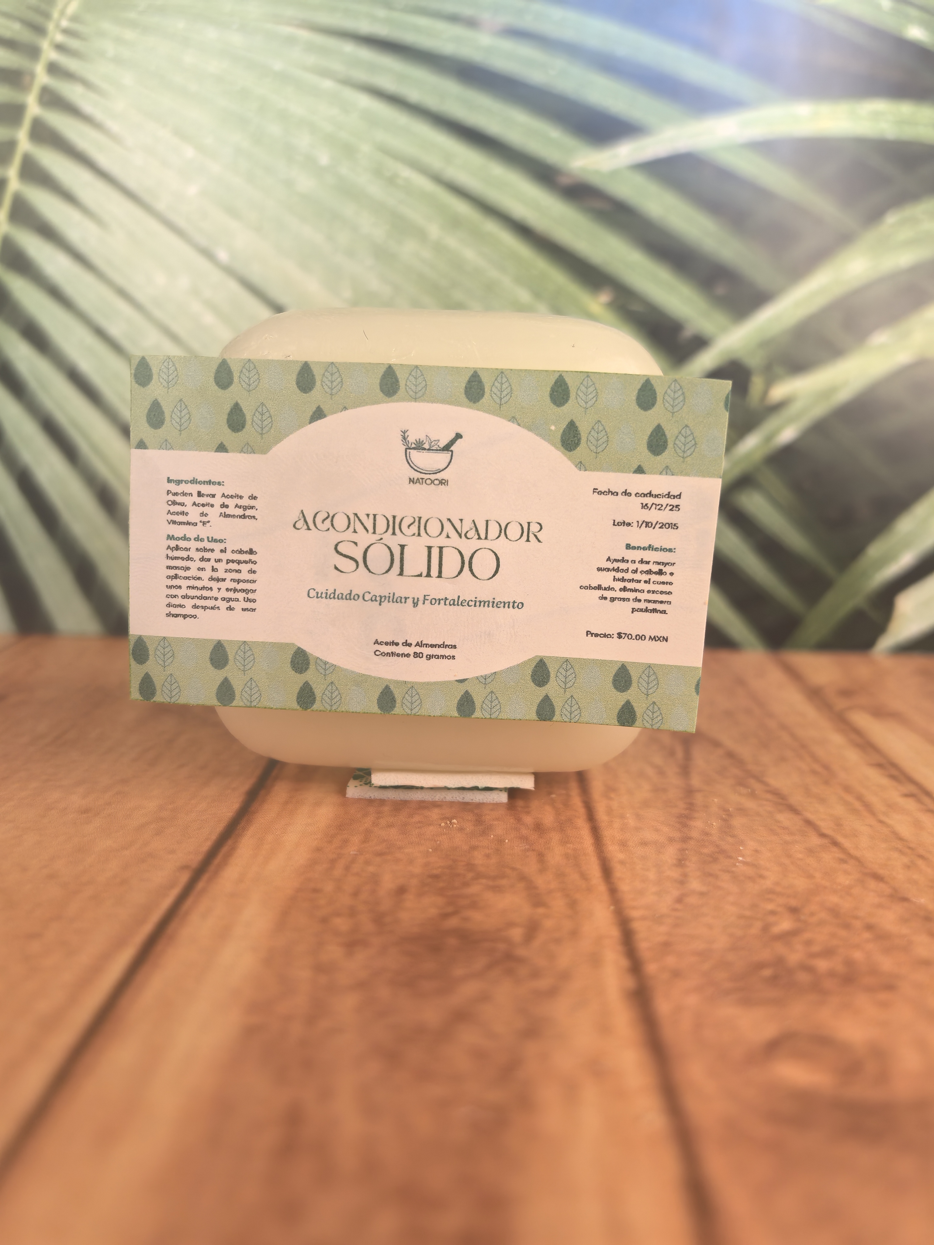 Acondicionador de cabello sólido