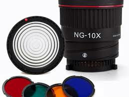 2 X Nanguang NG-10X Studio Light Focus Lens Bowen Mount For Flash Led Light With 4 Color Filter Light Set Photography Accessories