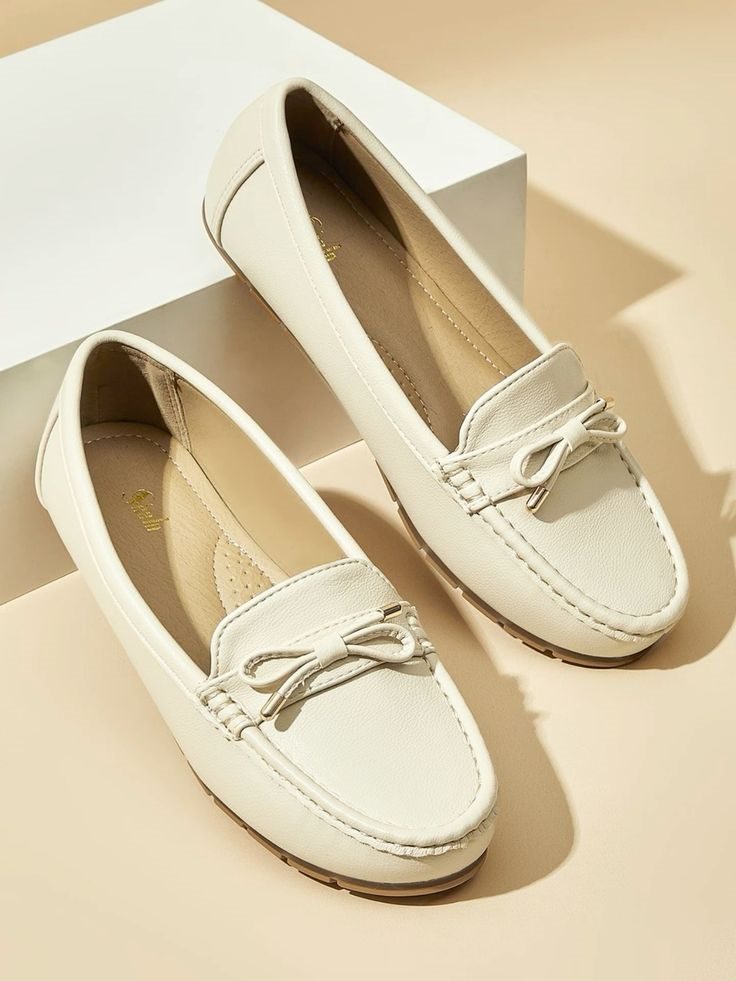 Women's Cream Loafers