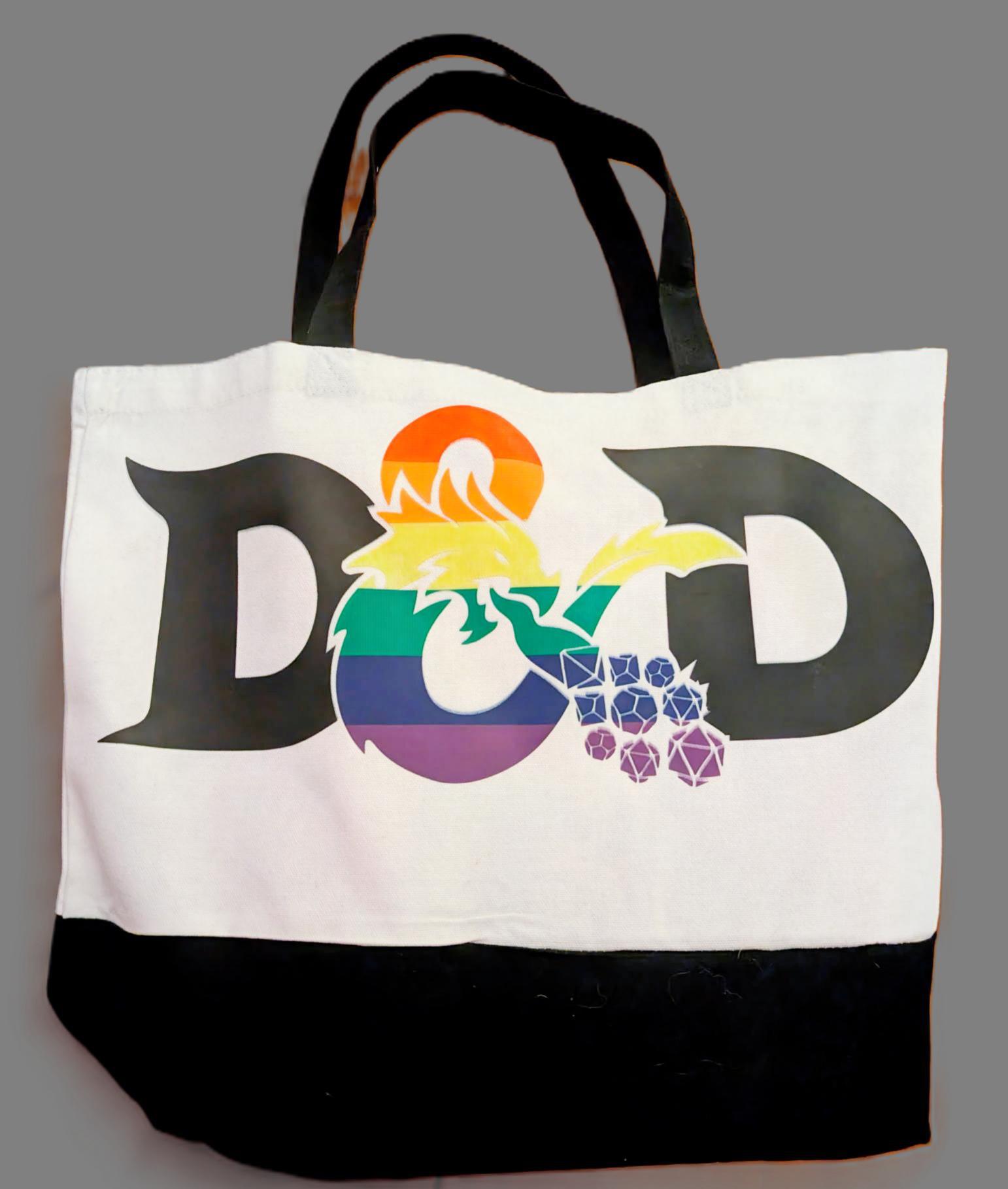 Large Canvas Tote Bag w/makeup bag