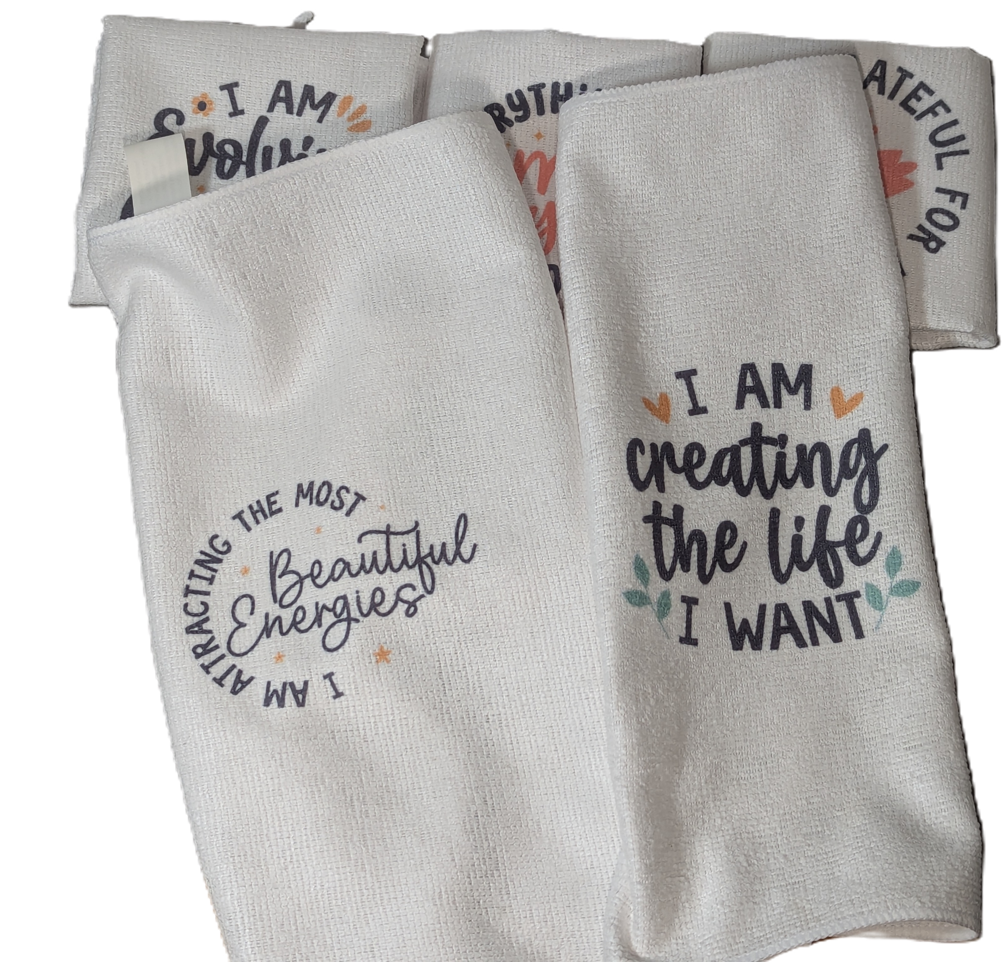 7-Day Affirmation Face Cloth Set – Soft Microfiber