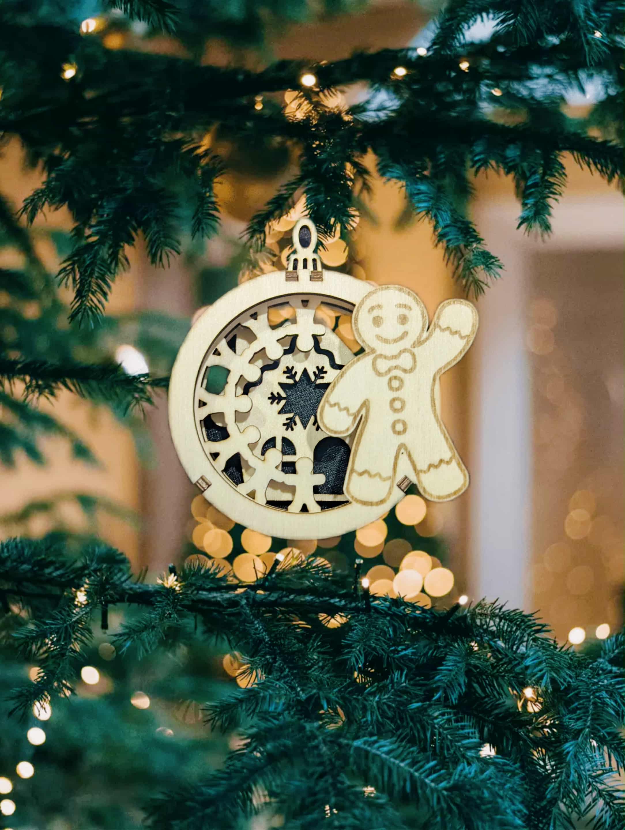 Laser Cut Christmas Ornaments — Set of 6