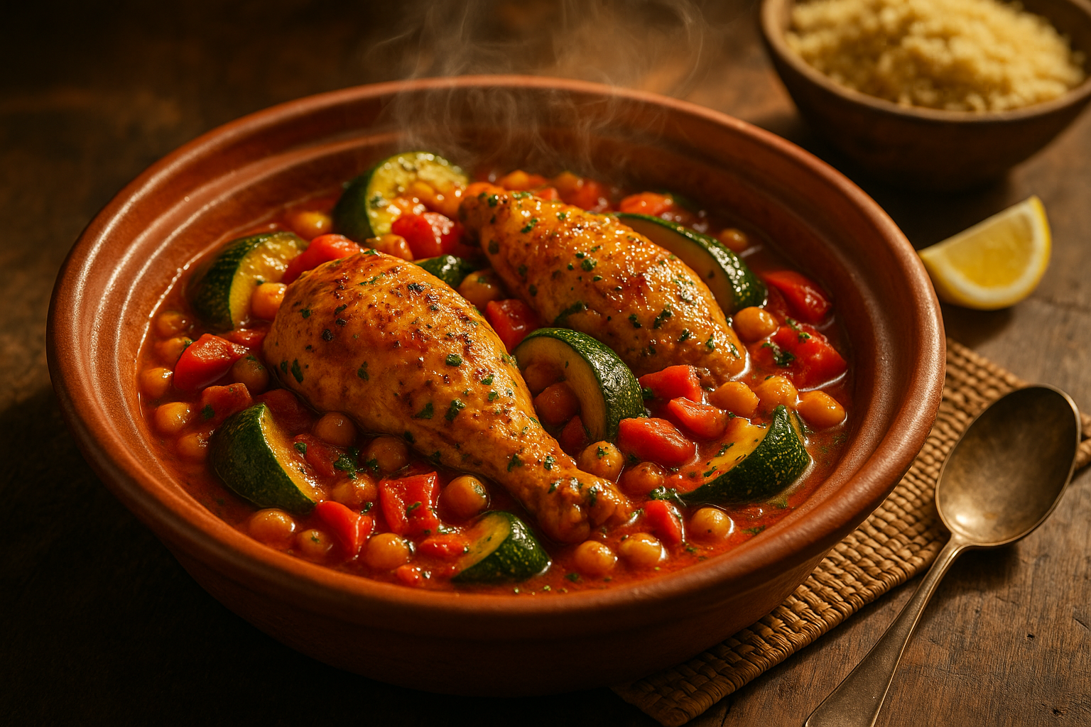 Moroccan Chicken & Vegetable Tagine