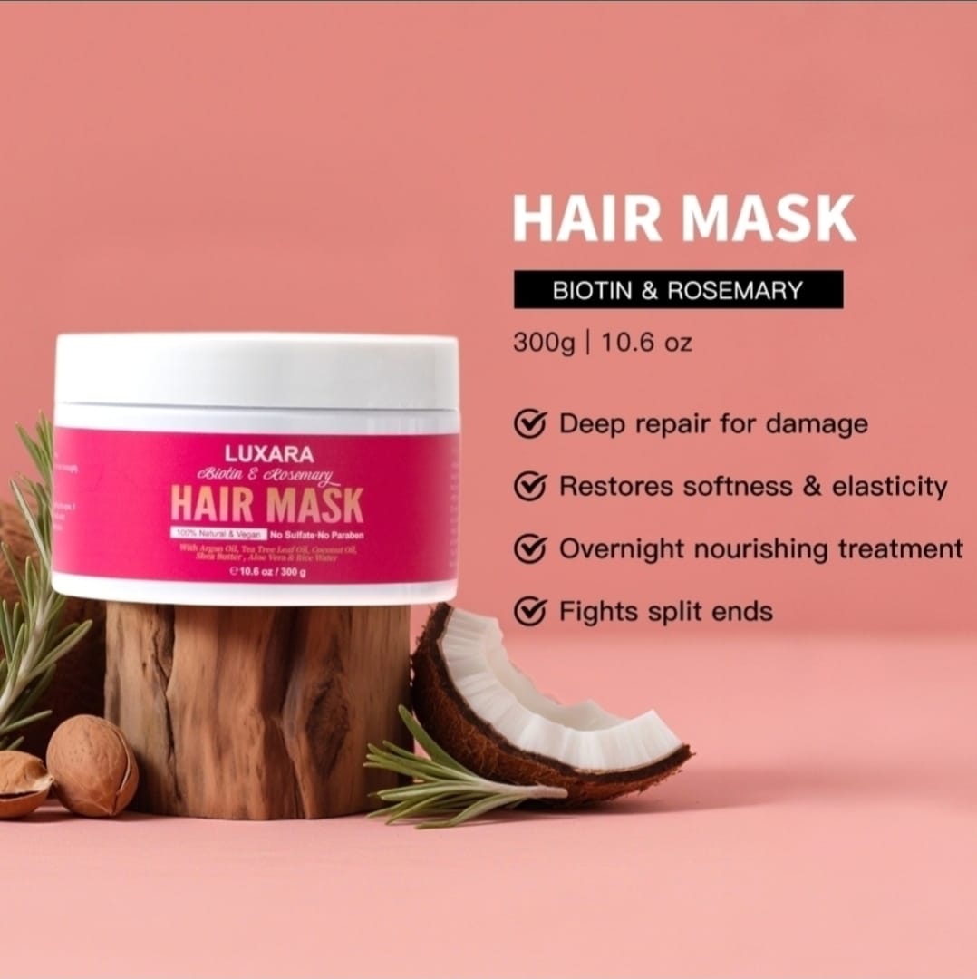 Luxara Haircare Set.  Strength, Shine & Growth in Every Drop