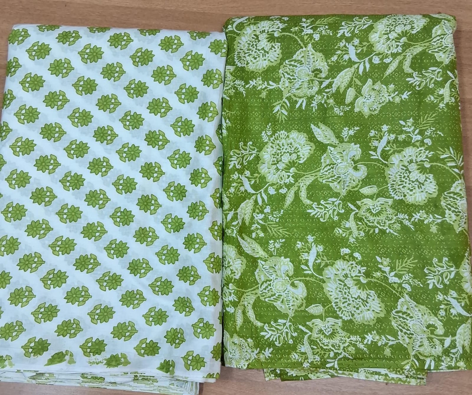 Green Floral Printed -Cotton Print – Everyday Comfort