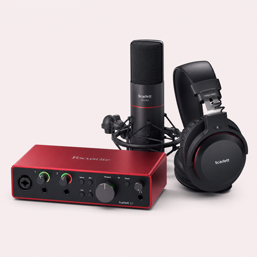 Bundle de Grabación Focusrite Scarlett 2i2 Studio 4th Gen