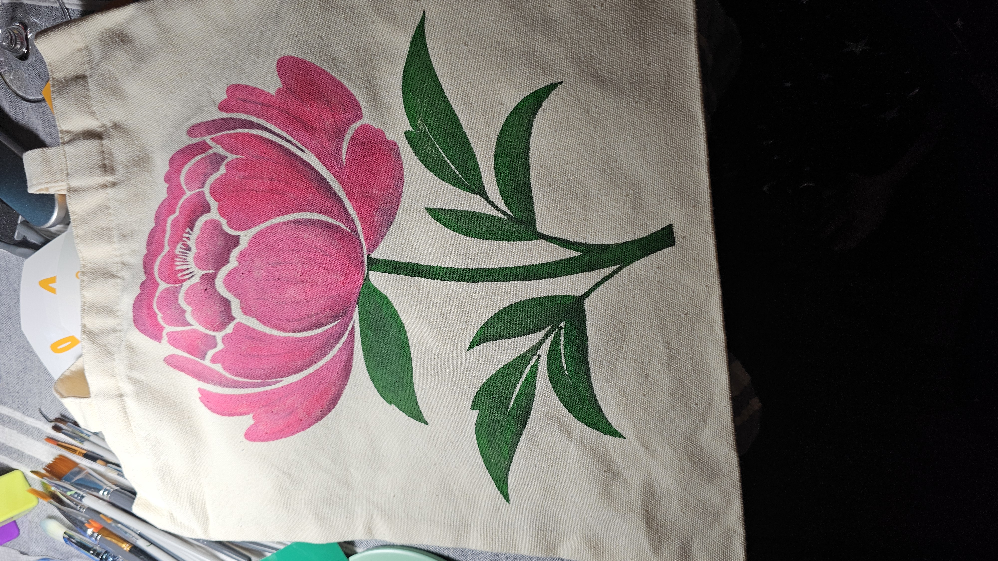 Hand-painted Tote Bag